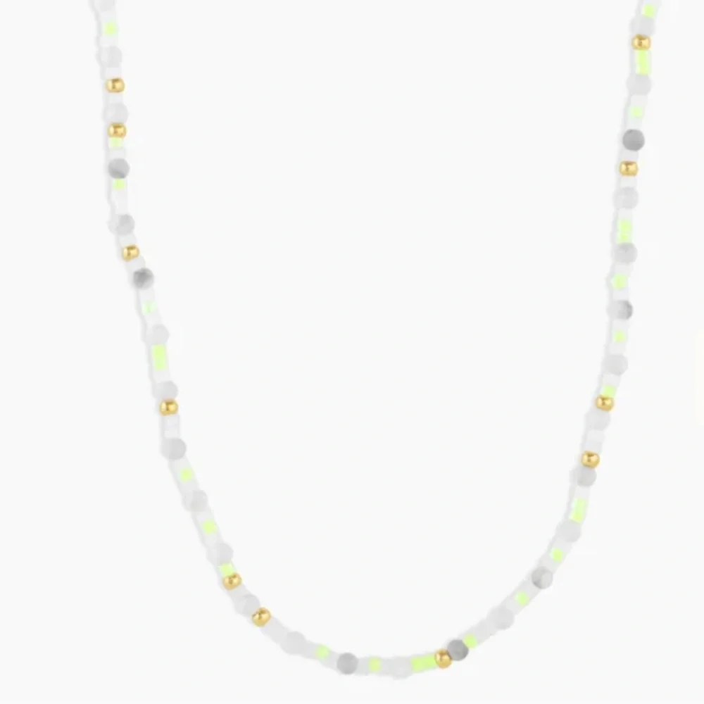 Gorjana Poppy Gem Howlite Necklace New